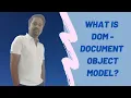 What is DOM Document Object Model in Javascript for Beginners Introduction to DOM in JavaScript