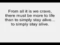 Parallels - As I Lay Dying (Lyrics)