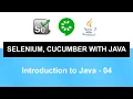 Selenium Cucumber with Java Course Introduction to Java - 04