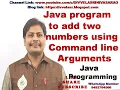 Java program to find sum of two numbers using command line arguments Sum of two numbers in Java