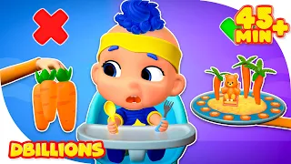 Healthy Food with Baby DB | Mega Compilation | D Billions Kids Songs