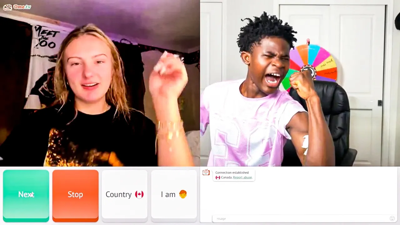 I Cracked an Egg Between My Muscles to Troll OmeTV Strangers