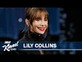 Download Lagu Lily Collins on Getting Married, Brother Playing Drums for Their Dad \u0026 Popularity of Emily in Paris