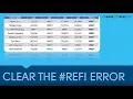 How to clear a Error in Excel