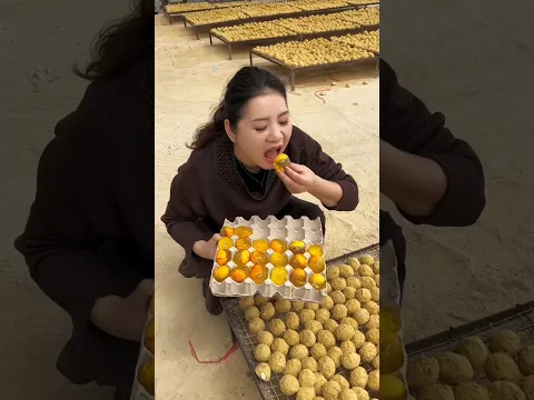 Yummy half boiled eggs 🥚🥚 with village farmer | Delicious boiled eggs farming #egg #farming