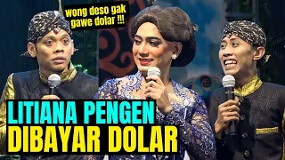 Cak Percil Cs👍 Bikin Ngakak !! Litiana Pengen Dibayar Gawe Dolar Di Gresik