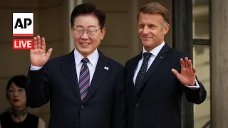 LIVE: Macron welcomes South Korea President Lee to the Elysee Palace
