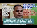 Selenium Automation Testing Framework Data Driven Crash Course - Part I