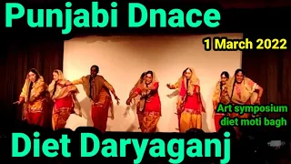 punjabi dance diet daryaganj art symposium at diet moti bagh kaushik pedia
