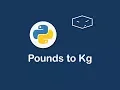 pounds to kilograms in python
