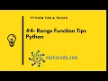 4 - Range Function Tips Python Arabic range function