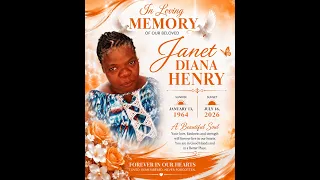Thanksgiving Service Funeral of the Late Janet Diana Henry at 12 PM
