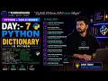 Day 7 Python AI Full Course in Kannada Python Dictionary Explained ITKannadigaru