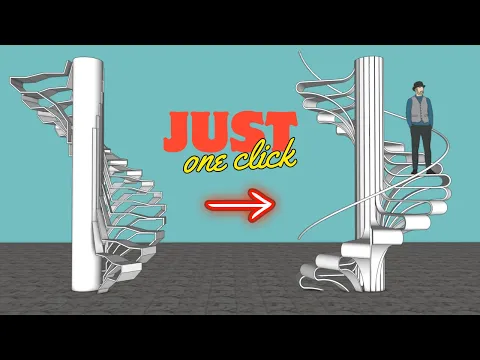 Modeling a Stylish Staircase in SketchUp: Easy Tutorial