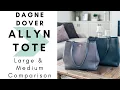 Dagne Dover Leather Allyn Tote Large Medium Comparison