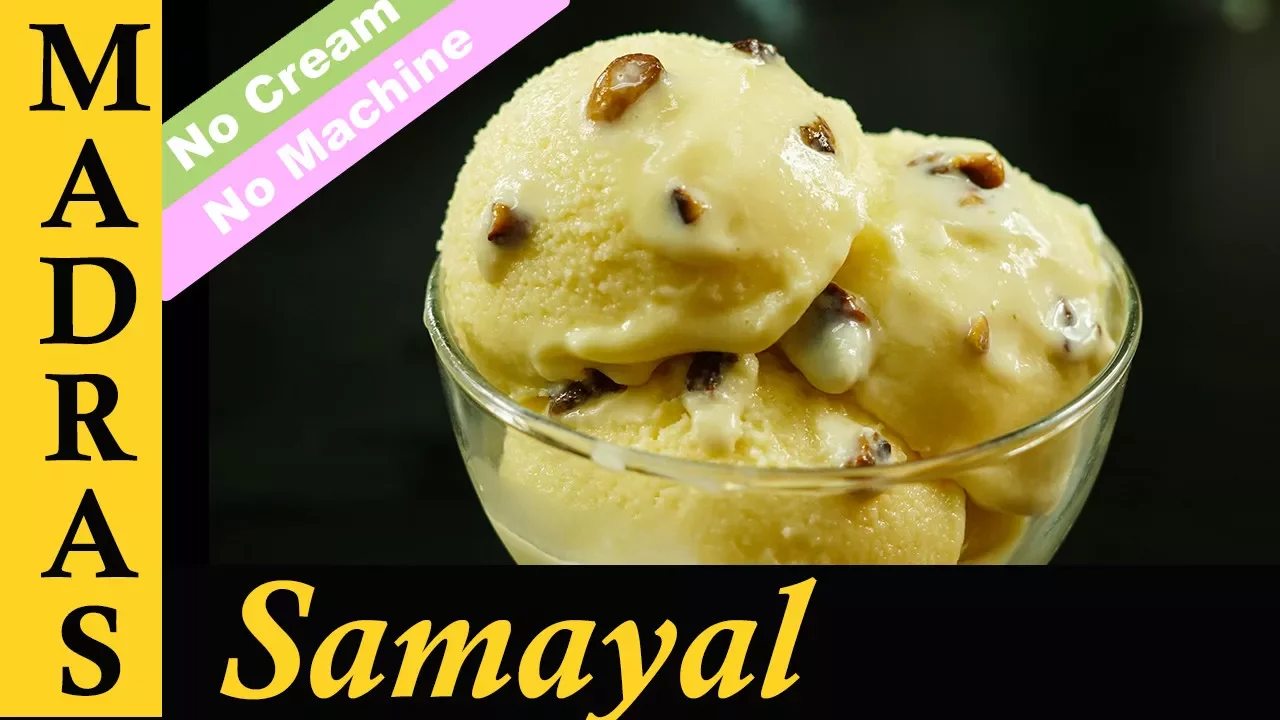 Ice Cream Maker Machine for Home by Kitchenif India - Digital Model with Coconut Ice Cream Recipe. 