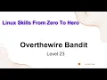 Cyber Security Penetration Test CTF OverTheWire Bandit 23 Understanding Shell Script