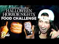 Ultimate Universal Halloween Horror Nights Food Challenge Trying All Of The Frightful Treats
