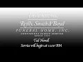 Ted Newell - Funeral Service