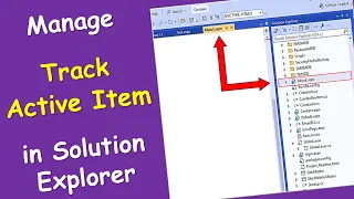 Manage Track Active Item in Solution Explorer in Visual Studio