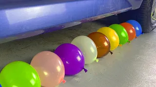 Crushing Crunchy & Soft Things by Car! EXPERIMENT: Car vs Water Balloons