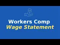 What is a Workers Comp Wage Statement