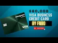 80 000 Credit Limit Approval - Evergreen Visa Business Credit Card By FNBO