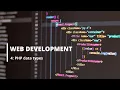 Lesson 4 PHP data types Web Development Tutorial For Beginners Module 3