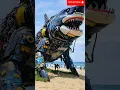 Download Lagu 😱😱NGERI ROBOT IKAN HIU TRANSFORMER 🌊🌊 #animals #amazinganimals #shark #hiu #asmr #megalodon #paus
