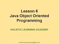 Lesson 6 Java Object Oriented Programming
