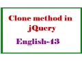 Clone method in jQuery English-43-vlr training