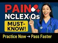 Pain Management NCLEX Questions Must-Know Nursing Exam Practice