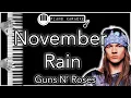 Lagu November Rain - Guns N’ Roses - Piano Karaoke Instrumental