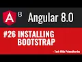 26 Angular 8 Tutorials - Installing bootstrap in angular