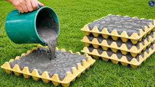 Pour cement into an egg tray and watch what most people can't imagine happens!