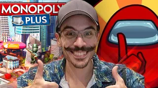 ONE LAST GAME OF MONOPOLY! (Monopoly Plus w/ Ze, Tom, Larry, & Smarty) | Among Us After!