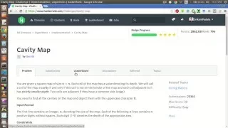 HackerRank Cavity Map Solution