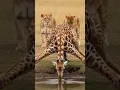 Download Lagu 🦒💧 Zookeeper Moment: Giraffe Drinks While Lions Watch#Wildlife#Nature#AfricanWildlife#Giraffe#short