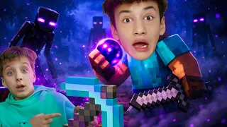 Охотимся на Эндерменов в Майнкрафт Артур и Давид Minecraft