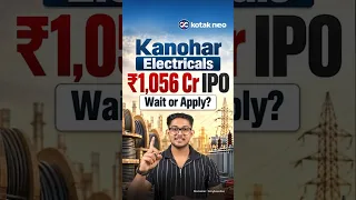 Kanohar Electricals IPO Review 2026 | ₹1,056 Cr IPO Opens 8–10 September | Apply or Wait?