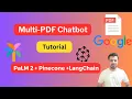 Chat with Multiple PDFs using PaLM 2 Pinecone and LangChain Free LLMs and Embeddings