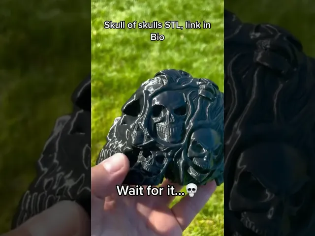 Skull of skulls Sculpture / Planter video thumbnail