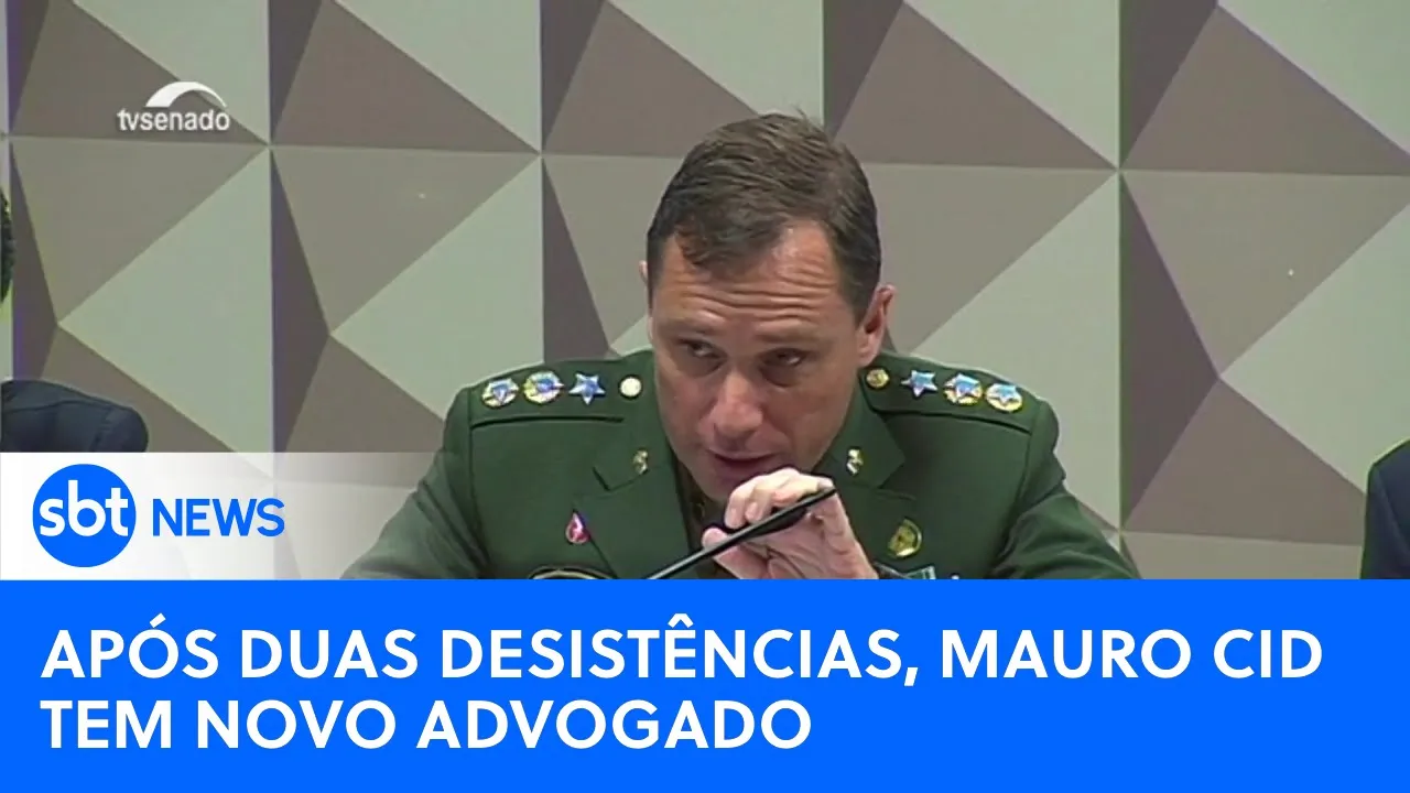 Depois de duas desistências, Mauro Cid anuncia novo advogado | #SBTNewsnaTV (16/08/23)