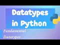 Datatypes in Python Exploring Fundamental Datatypes with ByteAdmin