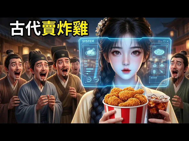 穿越破產孤女?我綁定美食系統,開局一份脆皮炸雞饞哭全城!渣男求復合,我直接送他去砍柴