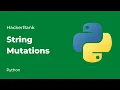 Python HackerRank Solutions String Mutations