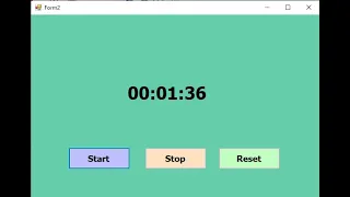 How do you create a stopwatch in Visual Basic net