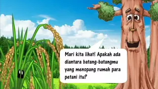 padi dan pohon jati ilustrasi inspiratif kisah motivasi