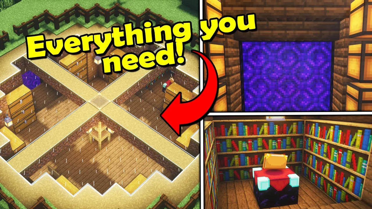 Minecraft PERFECT Survival House Build Hacks & Ideas