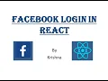 Facebook Login in React